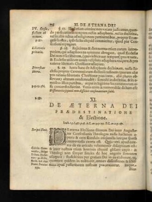 758-783, XI. De Aeterna Dei Praedestinatione & Electione