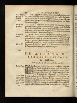758-783, XI. De Aeterna Dei Praedestinatione & Electione