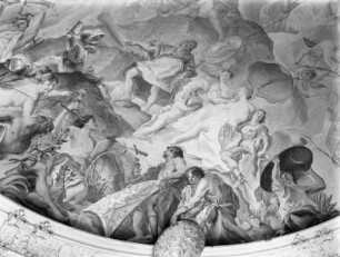 Venus läßt bei Vulkan die Waffen des Aeneas schmieden