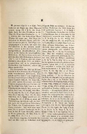 Hebräisches und Chaldäisches Handwörterbuch über das Alte Testament : mit einer Einleitung, eine kurze Geschichte der hebräischen Lexikographie enthaltend, 1. A - M