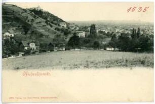 Niederlößnitz. Blick auf Radebeul