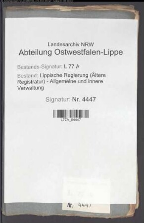 Beschwerden des Schreineramtes zu Detmold über Freischreinerkonzessionen(-privilegien)