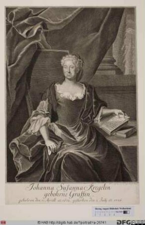 Bildnis Johanna Susanna Kregel, geb. Graff