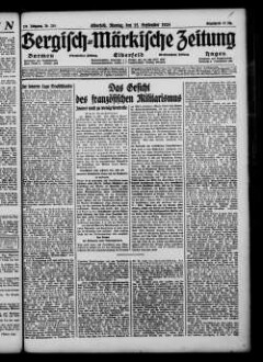 Bergisch-märkische Zeitung. 1924-1938