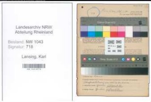 Entnazifizierung Karl Lansing , geb. 30.04.1888 (Hilfsstrafvollzugsbediensteter)