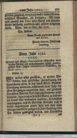 Vom Jahr 1721