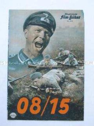 Filmprogramm "Illustrierte Film-Bühne" zu dem deutschen Spielfilm "08/15"