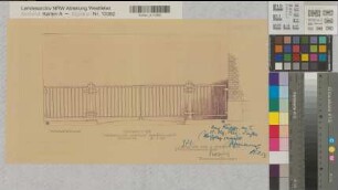 Münster (Münster) Regierung Einfahrtstor 1953 1 : 20 25 x 42 Pause Staatsneubauleitung Münster Regierung Münster Nr. 33979