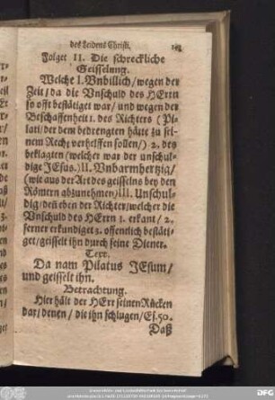 Folget II. Die schreckliche Geisselung.