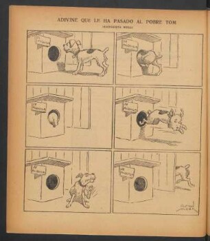 Adivine que la ha pasado al pobre Tom (historieta muda) - [Cómic]