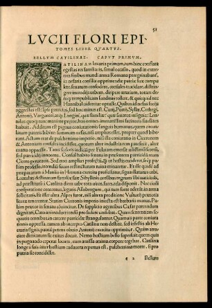 Lucii Flori Epitomes Liber Quartus.
