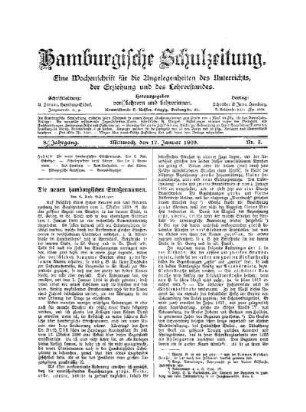 Die neuen hamburgischen Straßennamen