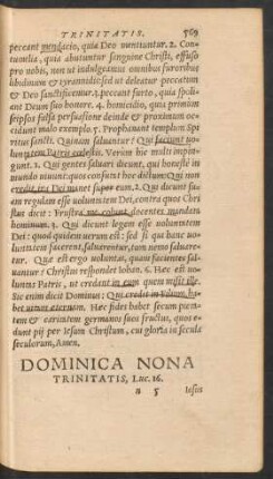 Dominica Nona Trinitatis ...