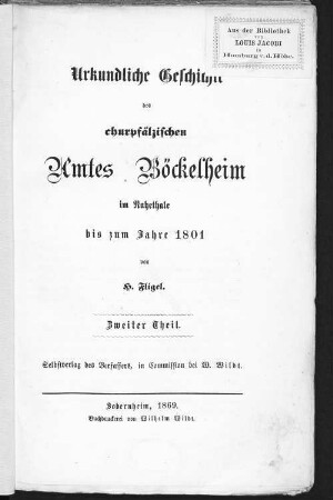 2: bis zum Jahre 1801