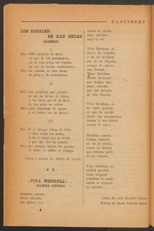 Los rosales se han secao : (Zamba)