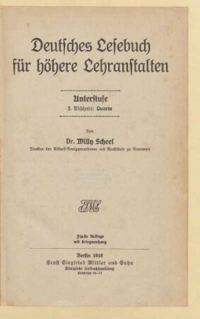 Abschnitt 3 = Unterstufe: Quarta, [Schülerband]: [Abschnitt 3 = Unterstufe: Quarta, [Schülerband]]