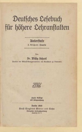 Abschnitt 3 = Unterstufe: Quarta, [Schülerband]: [Abschnitt 3 = Unterstufe: Quarta, [Schülerband]]