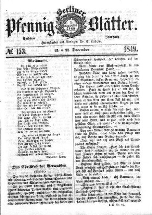No. 153, 21. u. 22. December