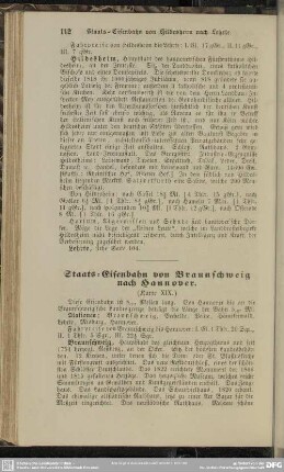 Staats-Eisenbahn von Braunschweig nach Hannover