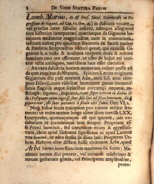 Dissertationis ex historia literaria de viris statura parvis, eruditione magnis quaestiones praeliminares