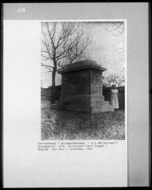 Denkmal für die Gefallenen des 1. Weltkriegs