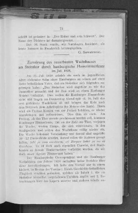 Zerstörung des neuerbauten Wachthauses am Steinthor durch hamburgische Hauszimmerleute im Juli 1818.