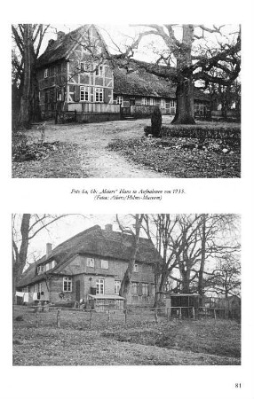 Foto 6a, 6b: "Meiers" Haus in Aufnahmen von 1935. (Fotos: Albers/Helms-Museum)