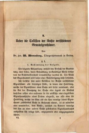 Jahrbücher für die Dogmatik des heutigen römischen und deutschen Privatrechts. 6. 1863