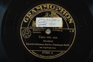 Caro mio ben / (Giordani)