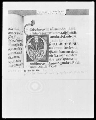 Graduale, Sakramentar und Sequentiar — Initiale D (eus qui), darin das Pfingstwunder, Folio 114recto
