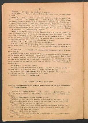Cuadro décimo noveno