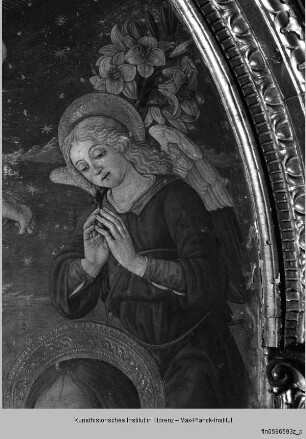 Thronende Madonna mit dem Kind und Heiligen
