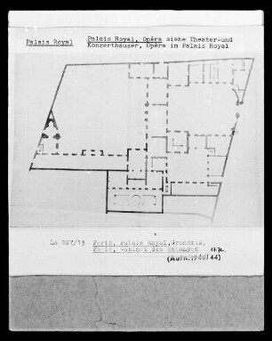 Paris, Palais Royal, Grundriss