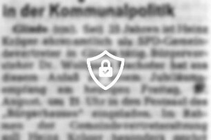 [Name maskiert] 25 Jahre in der Kommunalpolitik