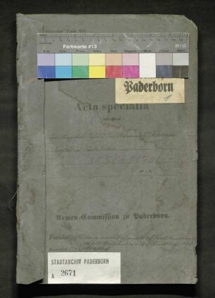 Kapitalschulden des Ackerwirts Johann Leifels zu Paderborn