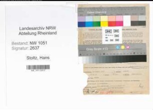 Entnazifizierung Hans Stoltz , geb. 24.08.1903 (Anwalt)