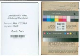 Entnazifizierung Erich Gueth , geb. 15.07.1898 (Justizinspektor)