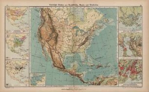Vereinigte Staaten von Nordamerika, Mexiko und Westindien, Verbreitung der Deutschen, Bodenbenutzung, Industrien, Mississippi-Mündungen, S.Francisco und Umgegend, New-York und Umgegend