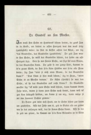 68. De Gaudeif un sien Meester.