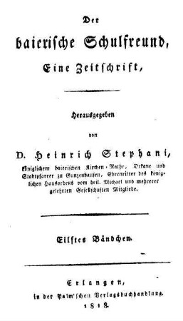 1818/19: Der baierische Schulfreund - 1818/19, 11/12
