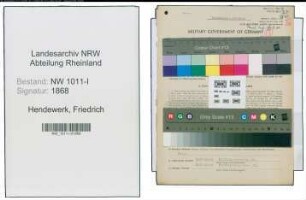 Entnazifizierung Friedrich Hendewerk , geb. 10.05.1889 (Reichsbankoberinspektor)