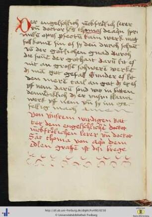 [104v] Dictum, Thomas von Aquin zugeschrieben.