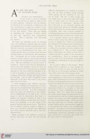 Art and the man : by Raymond Wyer