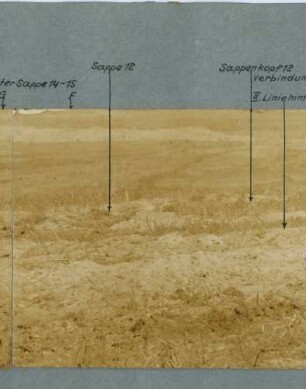 Foto feindlicher Anlagen gegenüber der" Zechlinstellung", Teil 4 (Rundbild)