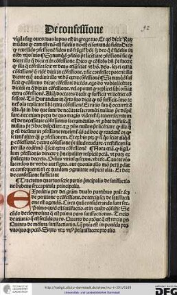 Tractatus quartus secunde partis principalis de satisfactione habens sex capitula principalia.