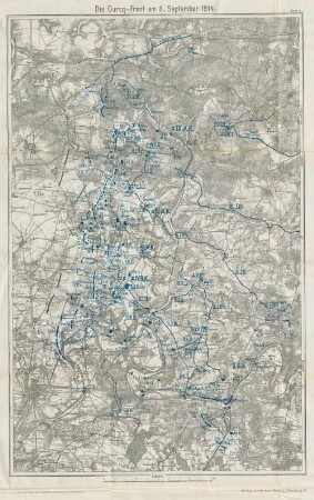 Die Ourcq-Front am 8. September 1914.