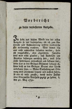 Vorbericht zu dieser verbesserten Ausgabe.