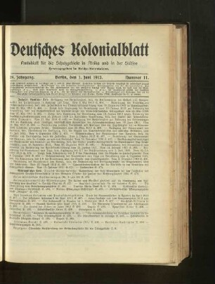 Nummer 11, 1. Juni 1913
