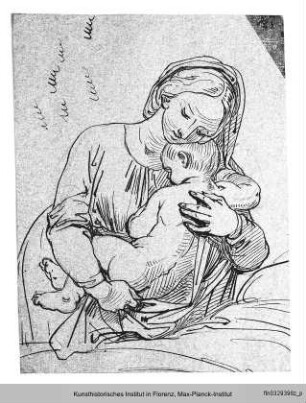 Kompositionsstudie: Maria mit Kind