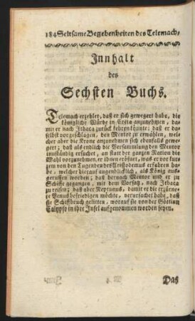 Das sechste Buch - Das zehnte Buch